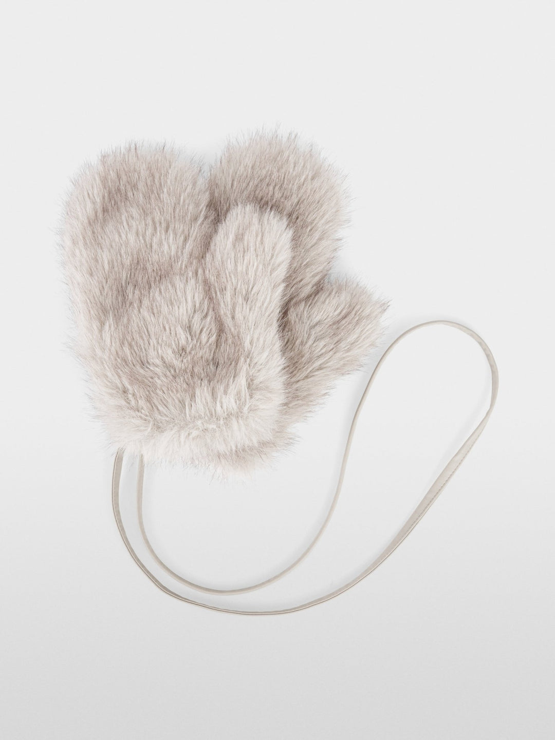 Cosy Faux Fur Mittens Smoke - Marc Cain - My Milou