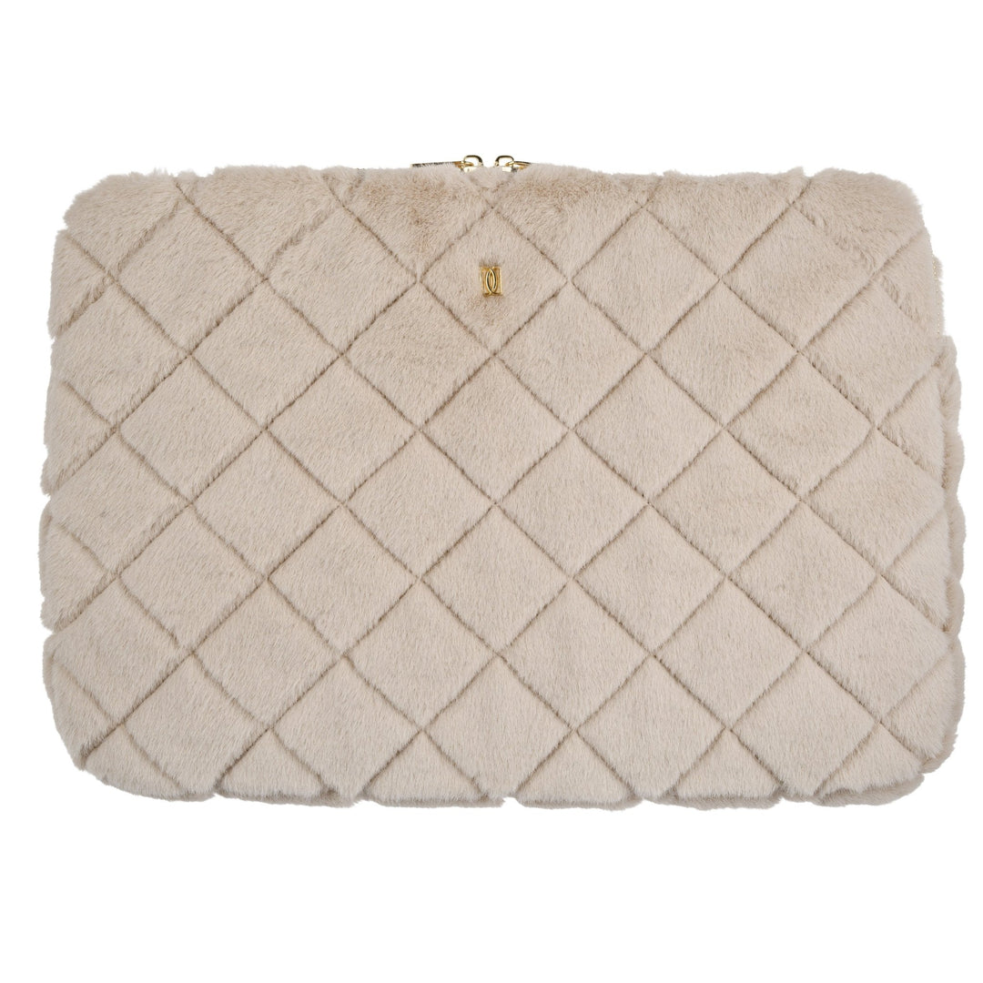 DARK Department Faux Fur Quilted Mac Cover Sand - DARK Department - My Milou