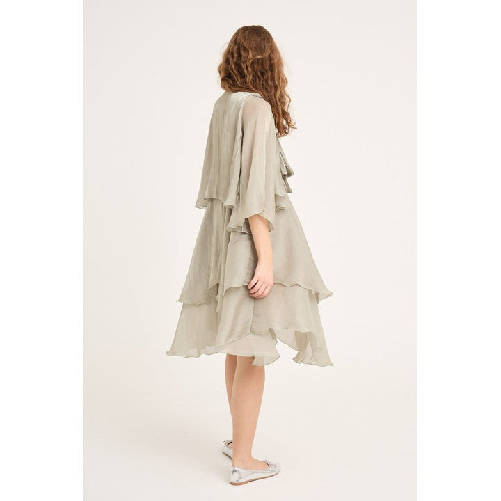 Demi 3/4 - hihainen Mekko Pale Green - A - VIEW - My Milou