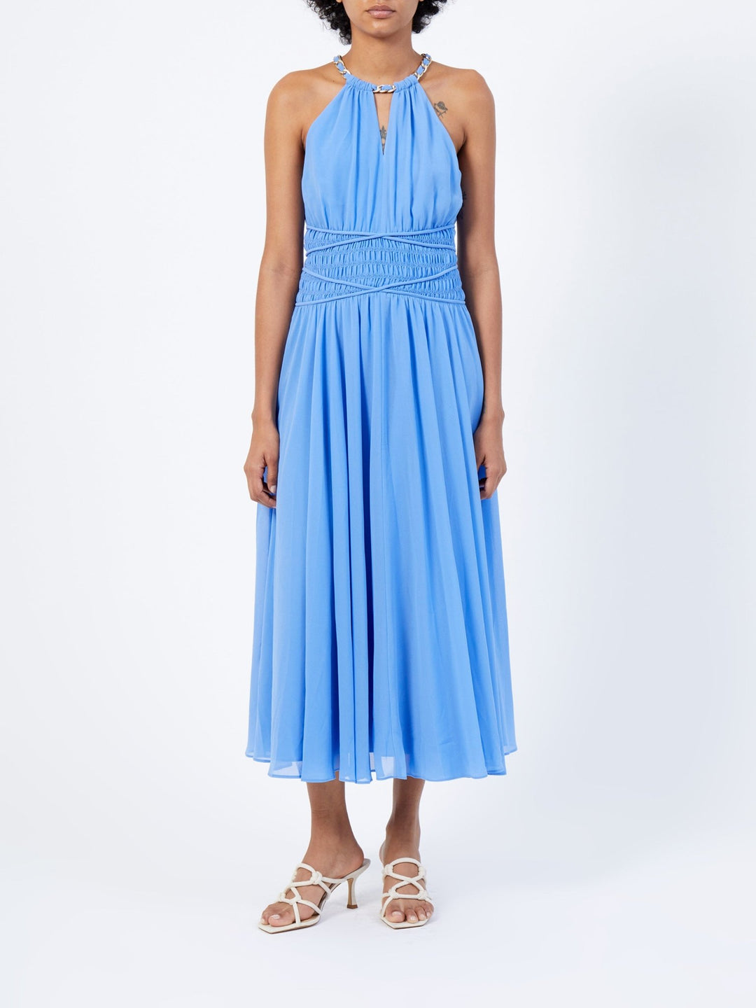 Eden Georgette Mekko Cornflower Blue - French Connection - My Milou