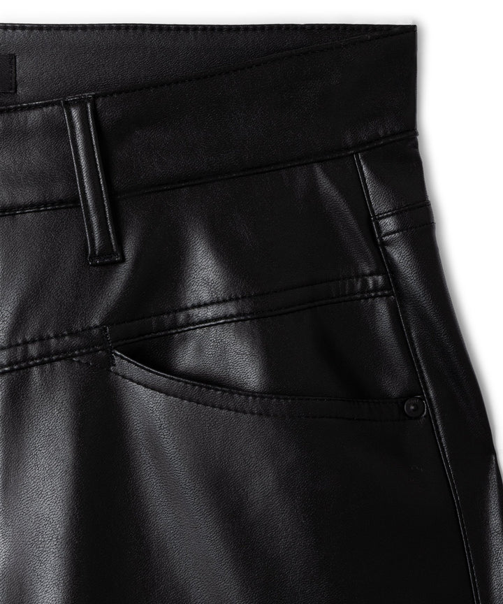 Elin Housut Vegan Nappa Leatherstretch Black - Cambio - My Milou