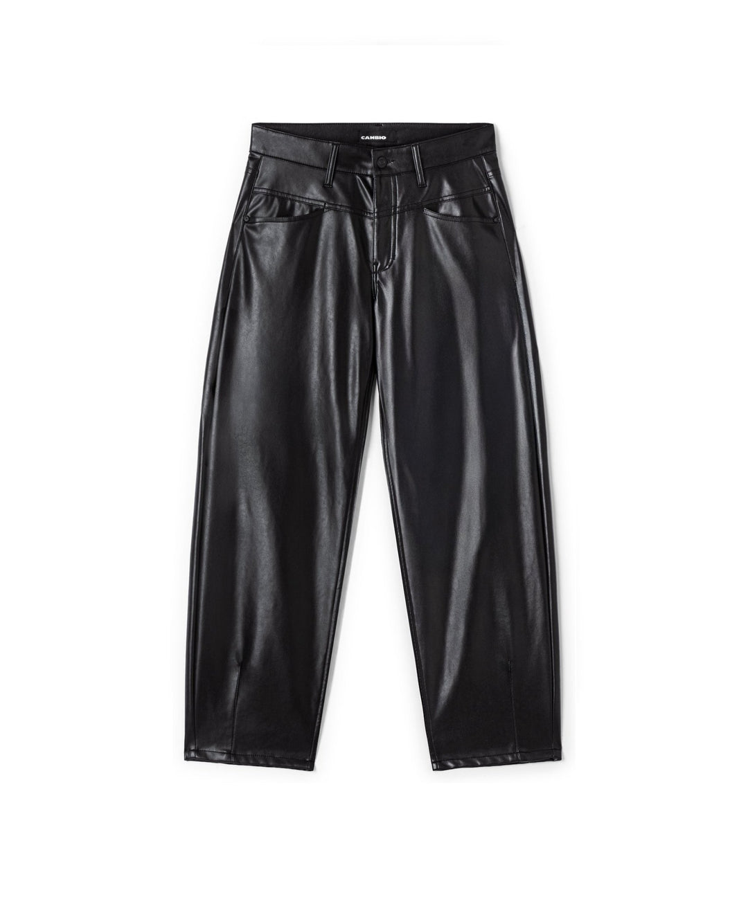 Elin Housut Vegan Nappa Leatherstretch Black - Cambio - My Milou