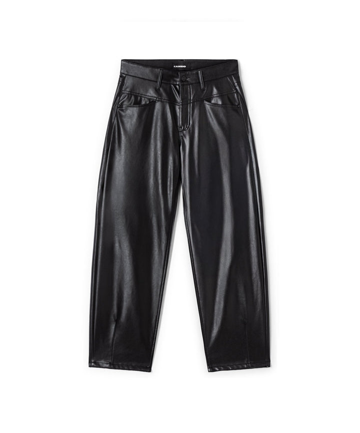 Elin Housut Vegan Nappa Leatherstretch Black - Cambio - My Milou