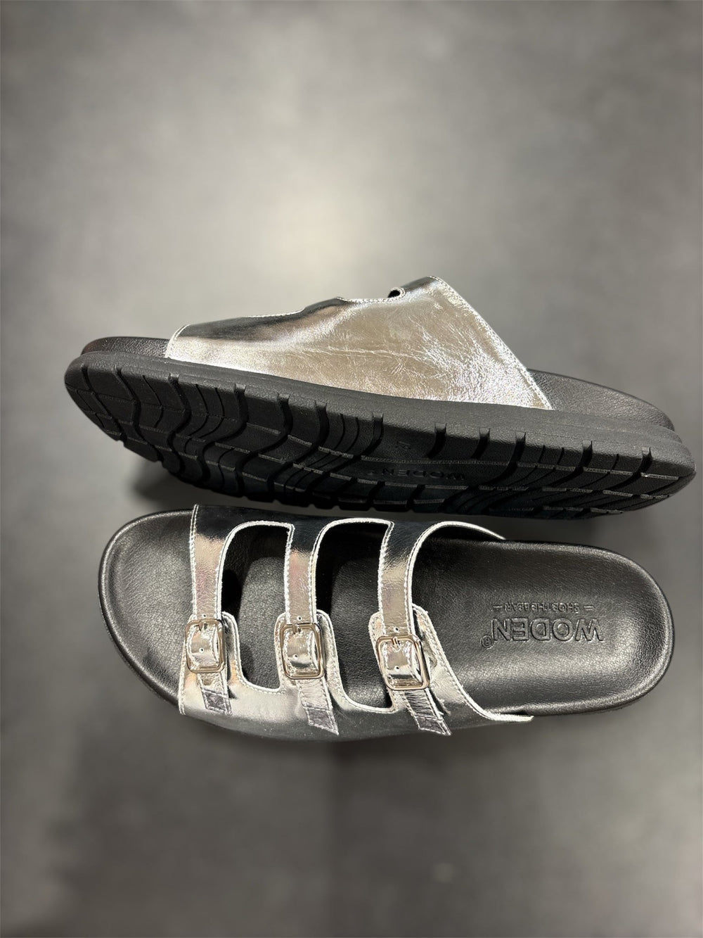 Ellen Sandaali Metallic Silver - Woden - My Milou