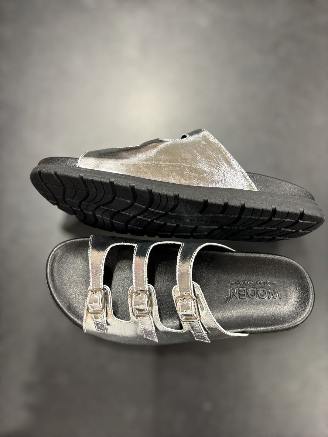 Ellen Sandaali Metallic Silver - Woden - My Milou