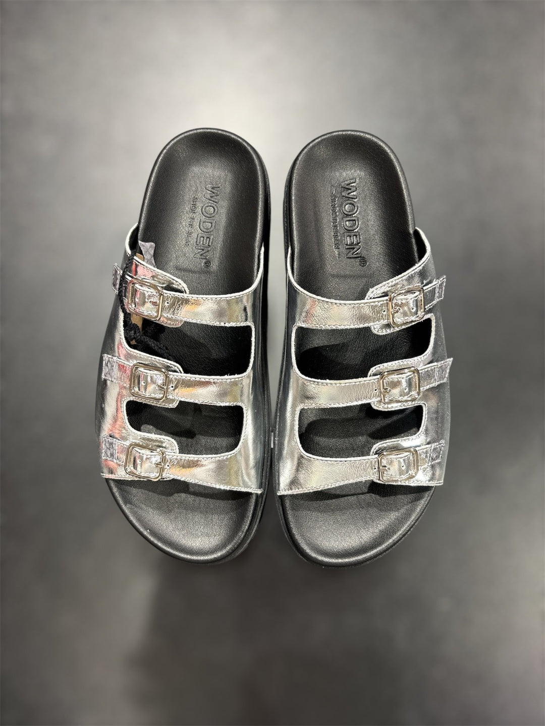 Ellen Sandaali Metallic Silver - Woden - My Milou