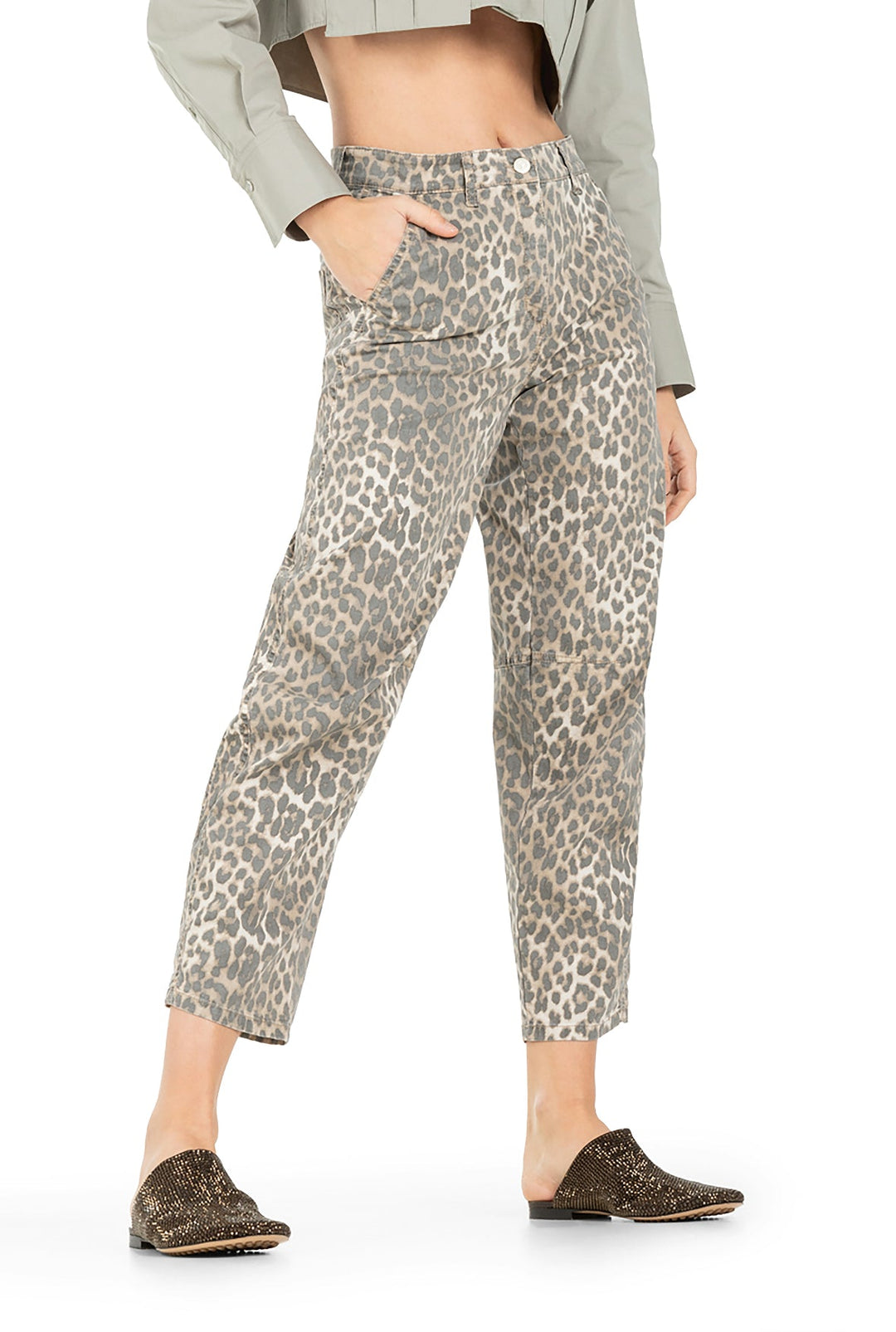 Eve Housut Leo Used Look Sand/Black - Cambio - My Milou