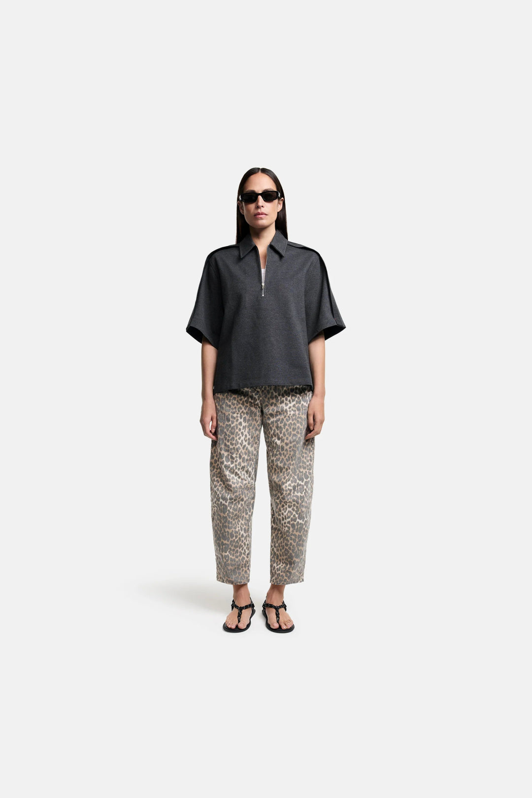 Eve Housut Leo Used Look Sand/Black - Cambio - My Milou