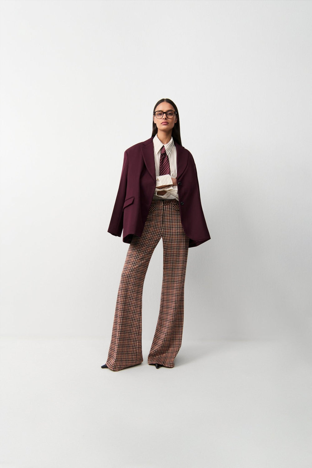 Famous Housut Jersey Cinnamon/Burgundy - Cambio - My Milou