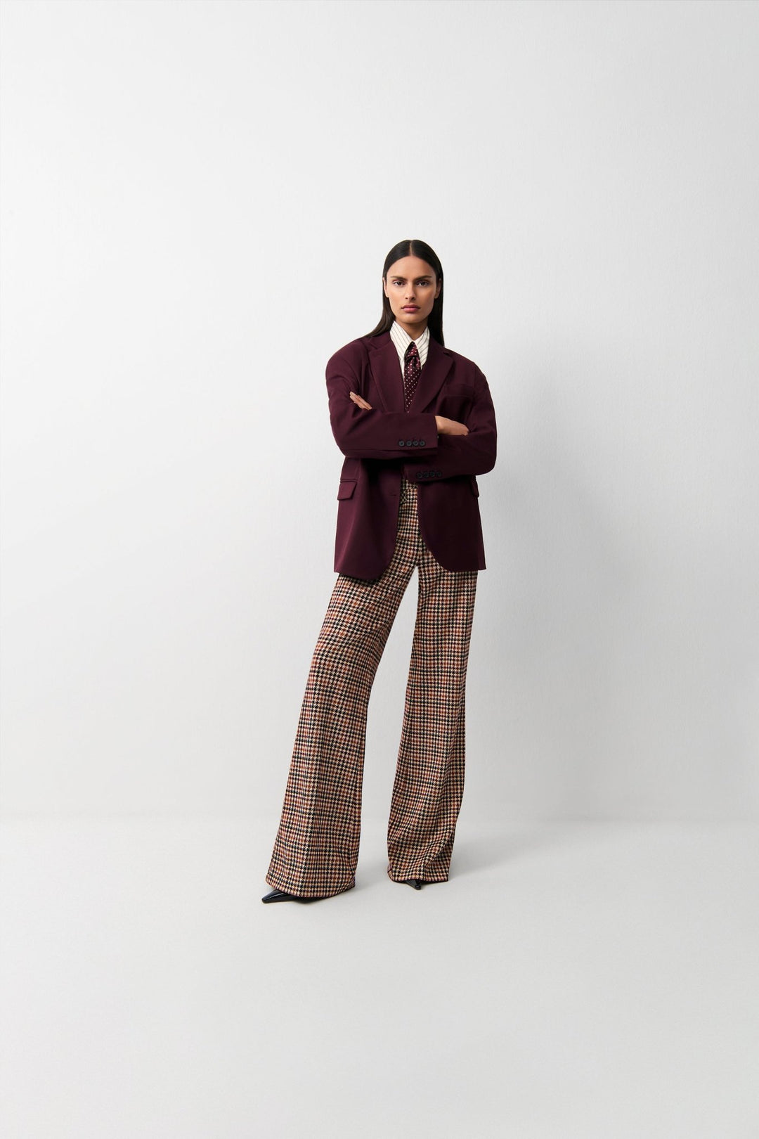 Famous Housut Jersey Cinnamon/Burgundy - Cambio - My Milou