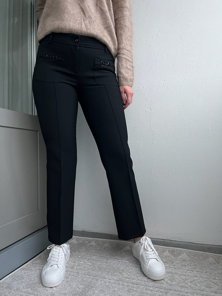 Farah Patched Pocket Housut Black - Cambio - My Milou