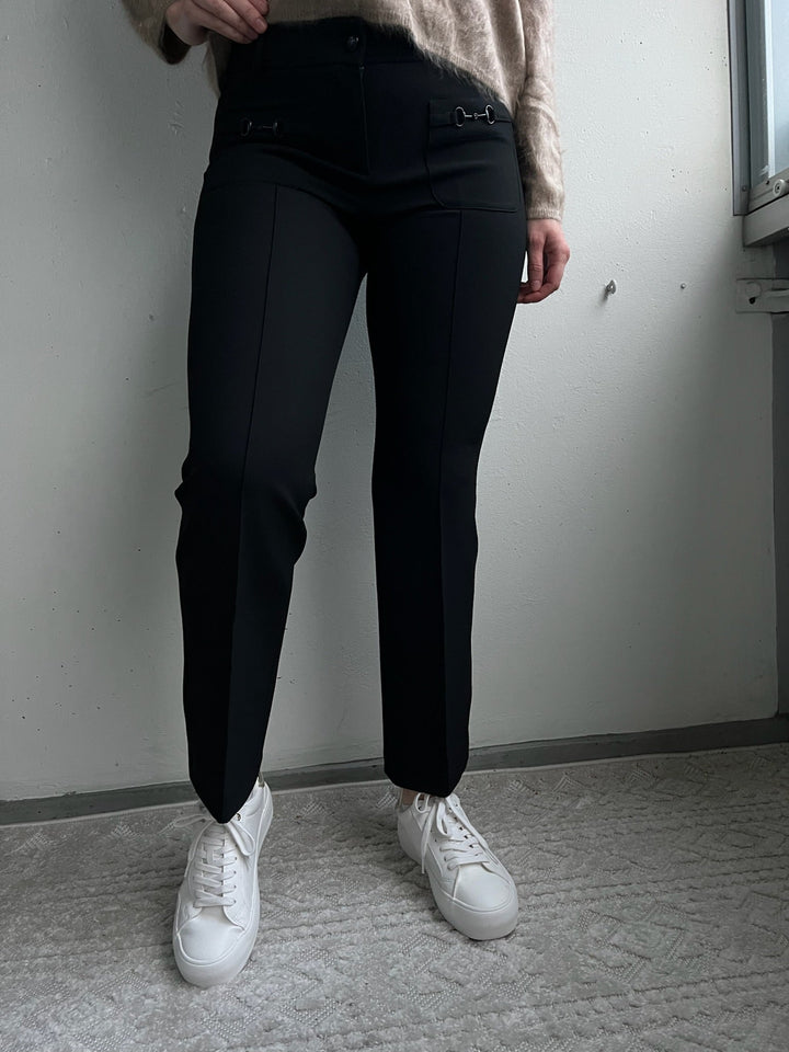 Farah Patched Pocket Housut Black - Cambio - My Milou