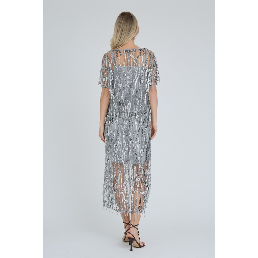 Fenja Paljettihame Light Grey - A-VIEW - My Milou
