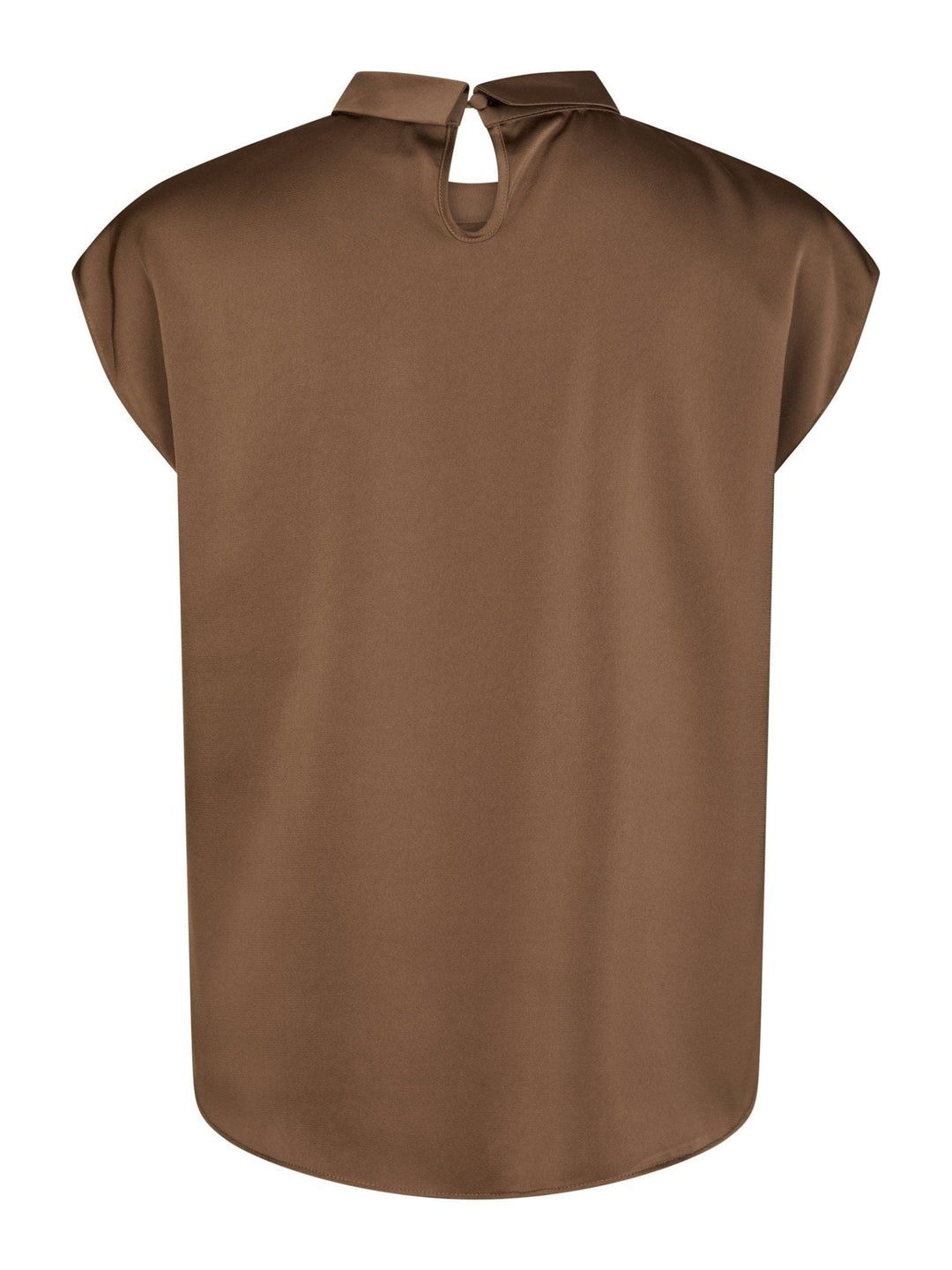 Fleur Drapy Satin Toppi Dusty Brown - Neo Noir - My Milou