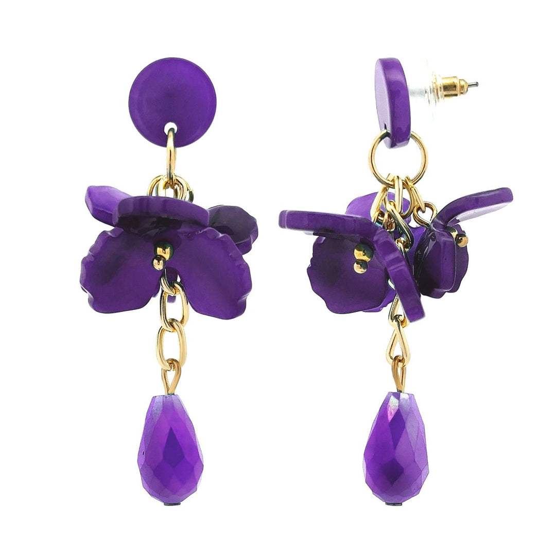 Flower Drop Korvakorut Violet - My Milou - My Milou