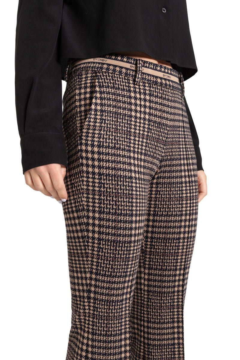 Francoise Cropped Housut Caramel/Dark Navy - Cambio - My Milou