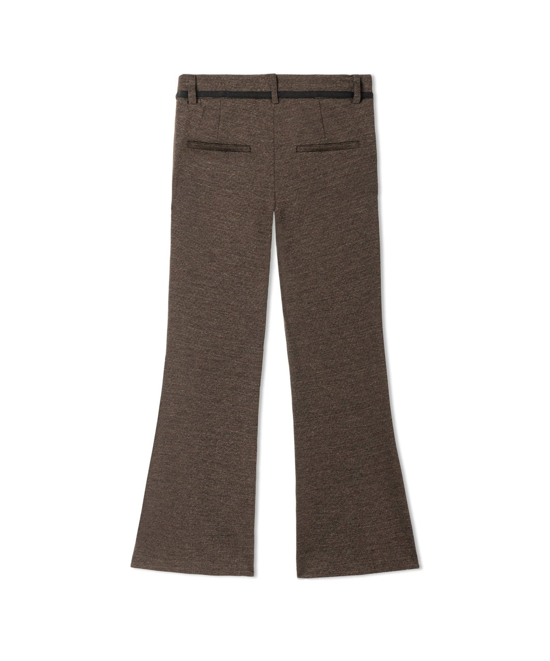 Francoise Cropped Housut Micro Tweed Espresso/Black - Cambio - My Milou