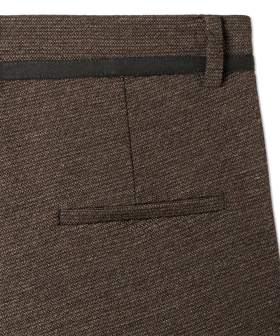 Francoise Cropped Housut Micro Tweed Espresso/Black - Cambio - My Milou