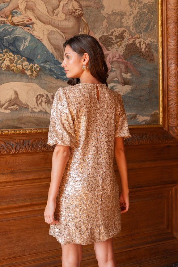 Gold Sequin Mekko - CHOKLATE PARIS - My Milou
