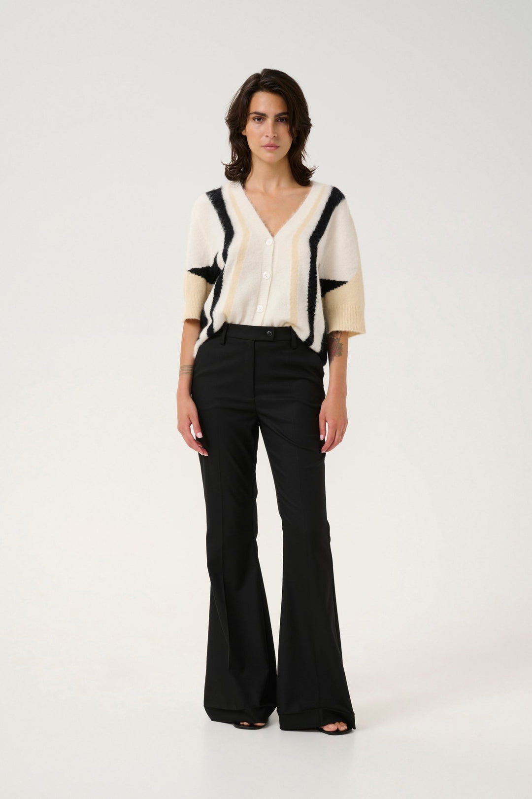 GZalpha Neuletakki Ivory/Butter Yellow/Black - Gestuz - My Milou