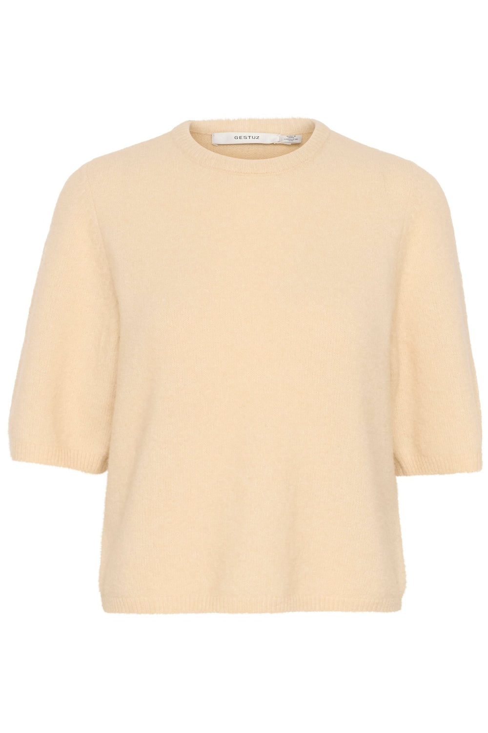 GZalpha SS Neulepusero Butter Yellow Melange - Gestuz - My Milou