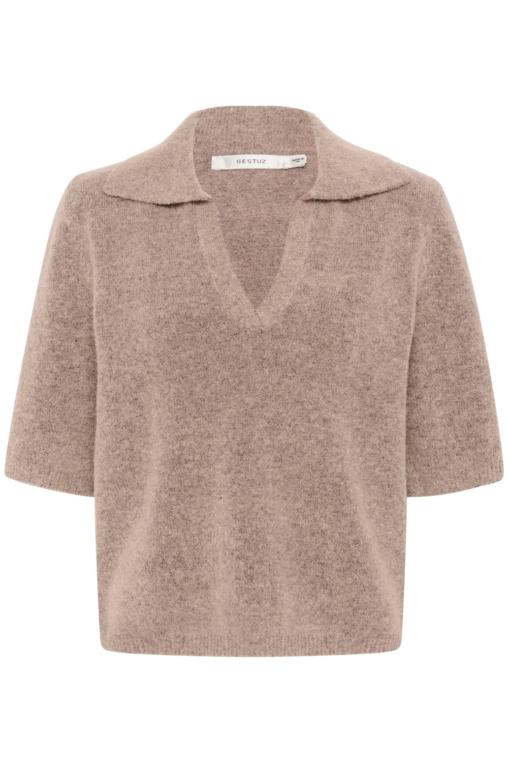 GZalpha SS Neulepusero Warm Sand Melange - Gestuz - My Milou