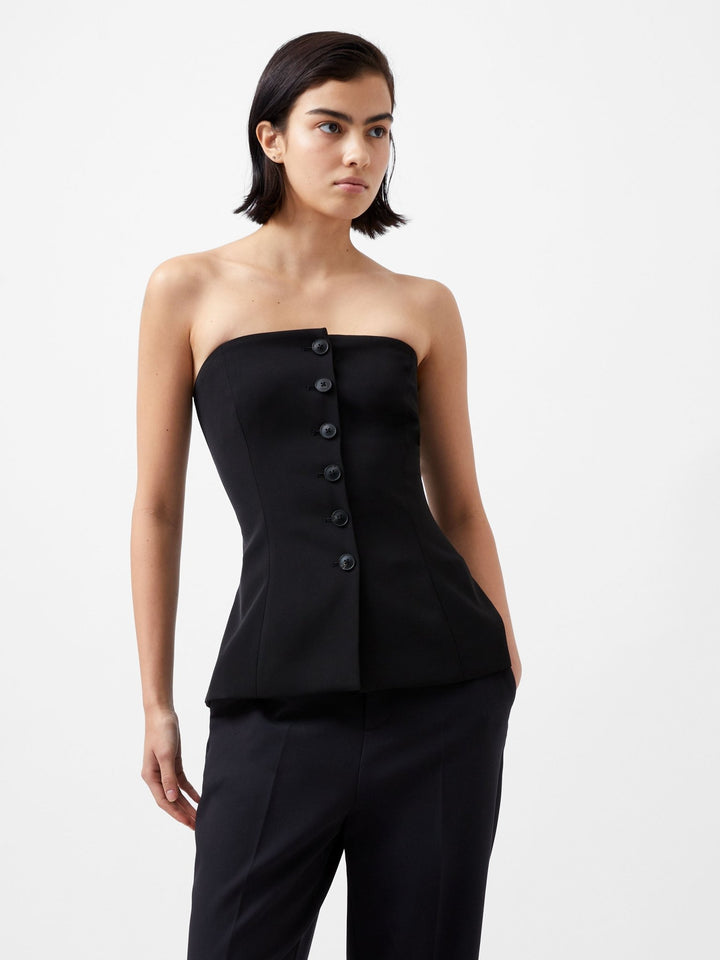 Harrie Suiting Strapless Toppi Black - French Connection - My Milou