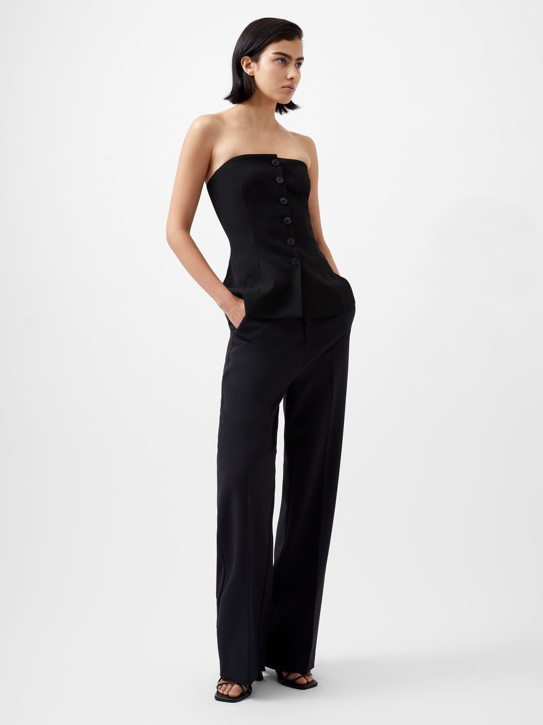 Harrie Suiting Strapless Toppi Black - French Connection - My Milou