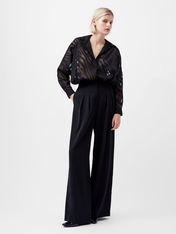 Harrie Suiting Wide Leg Housut Black - French Connection - My Milou