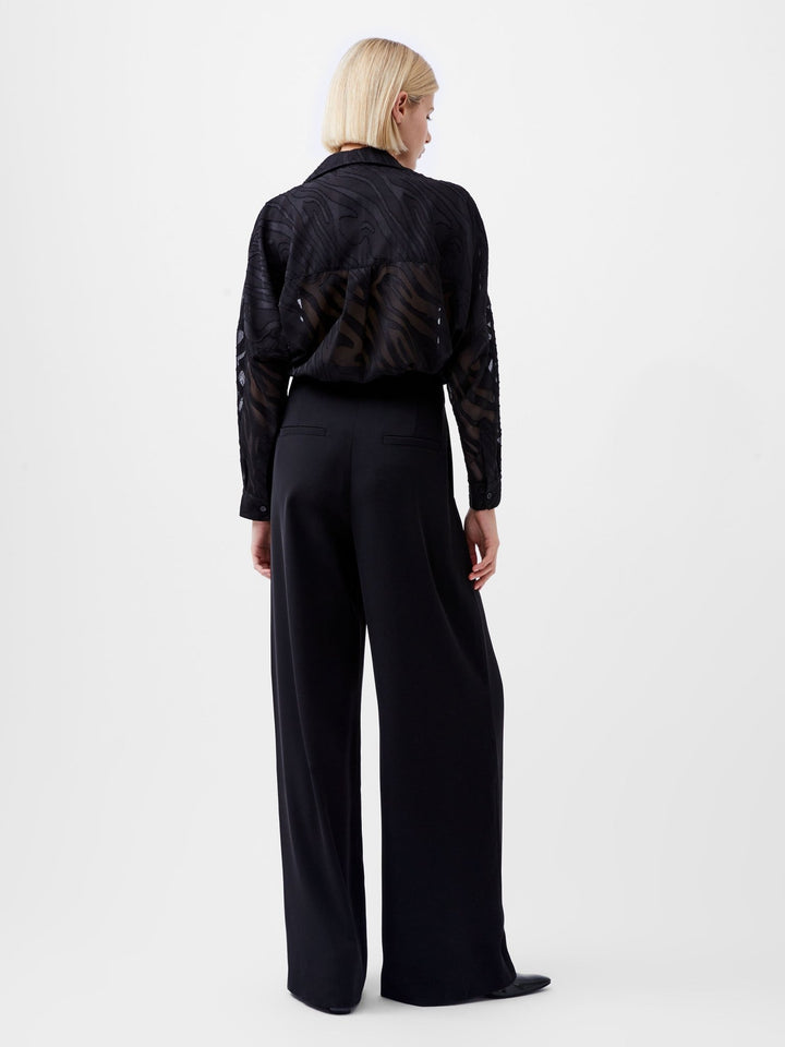 Harrie Suiting Wide Leg Housut Black - French Connection - My Milou