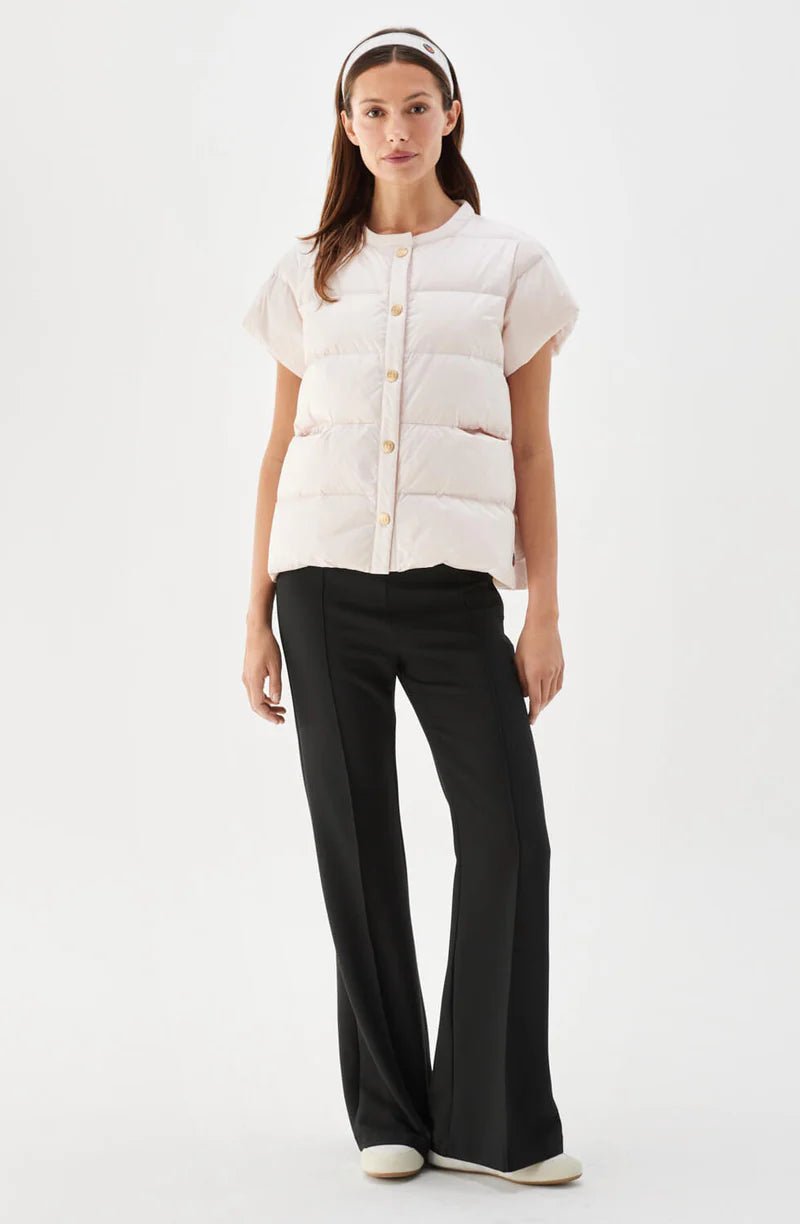 Indie Short Sleeved Down Vest Light Rose - Busnel - My Milou