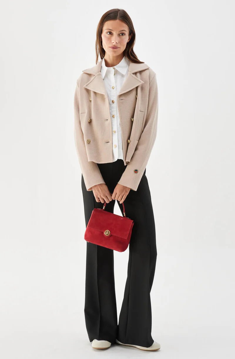 Indra Knitted Wool Jacket Fudge - Busnel - My Milou