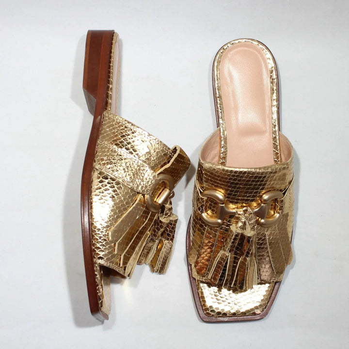 Ivy Nahkasandaali Gold - The Shoe Bakery - My Milou