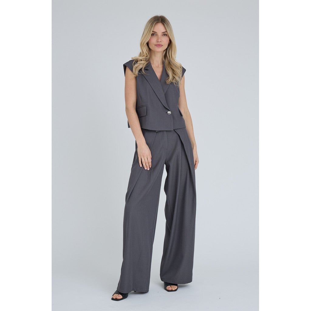 Jula Housut Medium Grey Melange - A-VIEW - My Milou