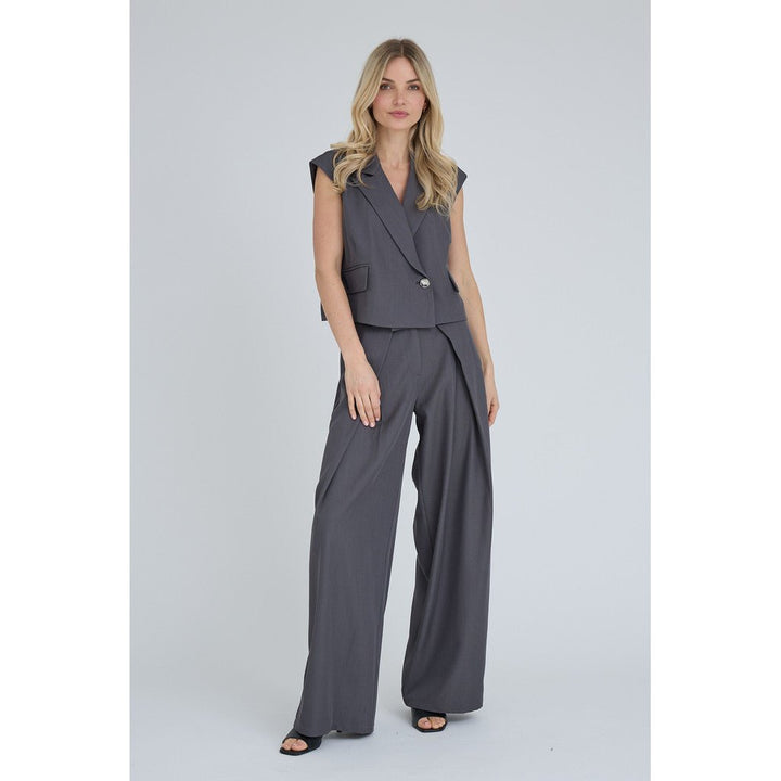 Jula Housut Medium Grey Melange - A-VIEW - My Milou