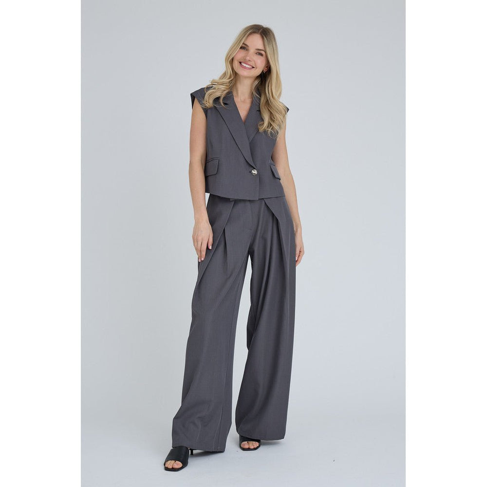Jula Housut Medium Grey Melange - A-VIEW - My Milou
