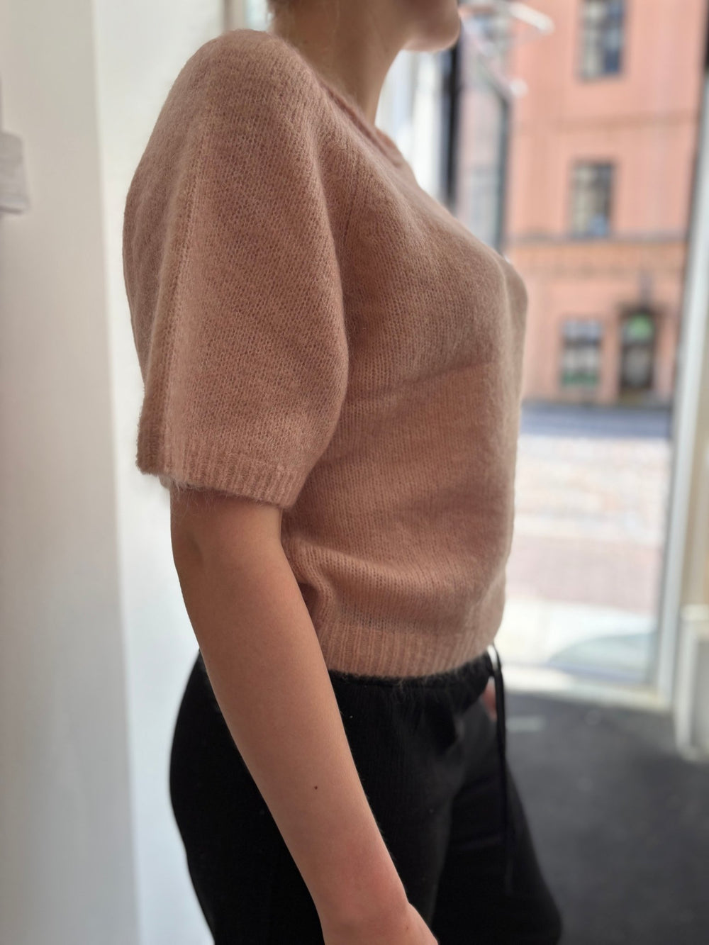 Juniper Lyhythihainen Neulepusero Tea Rose - JcSophie - My Milou