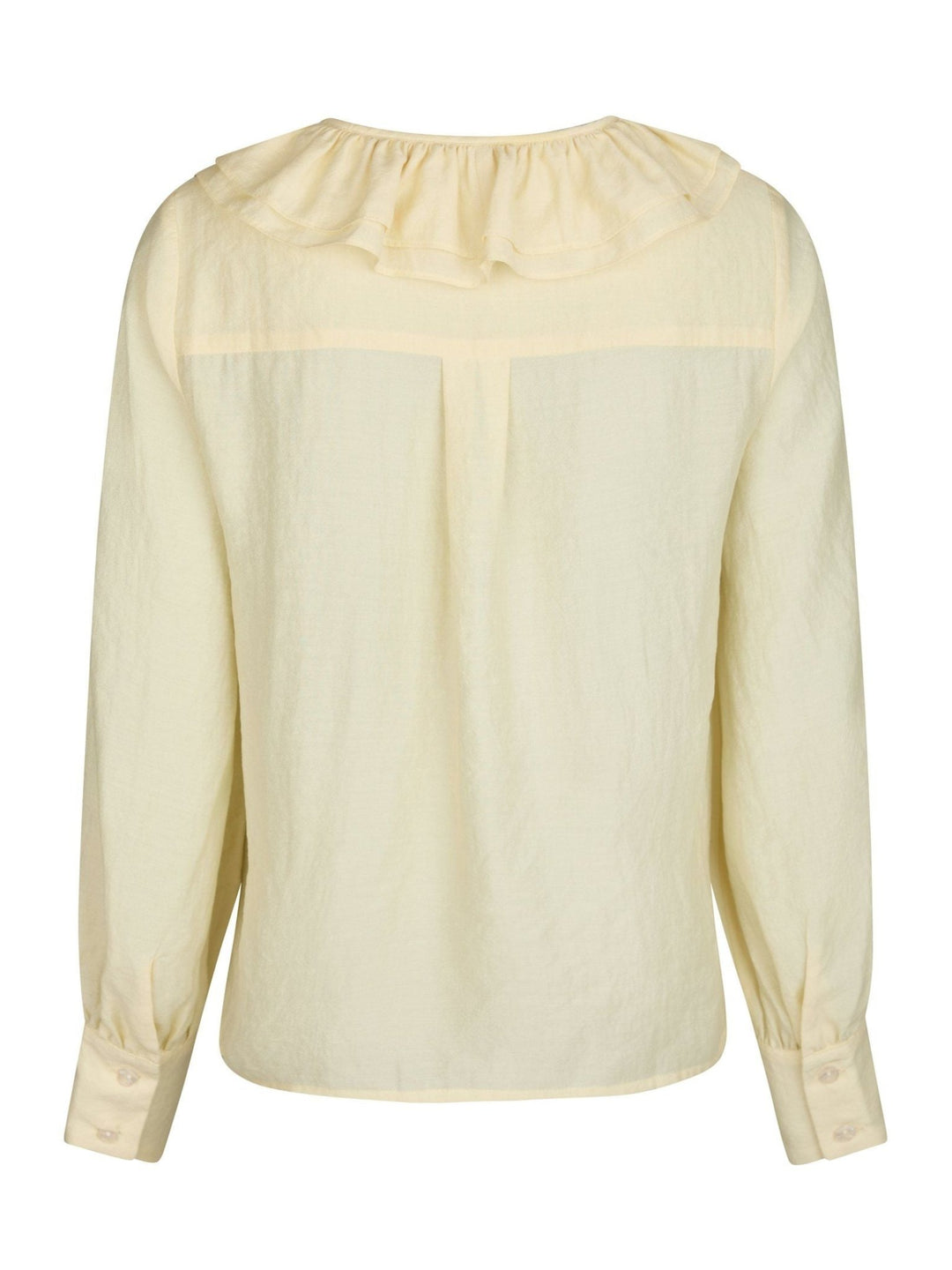Katarina Crepe Ruffle Pusero Light Yellow - Neo Noir - My Milou