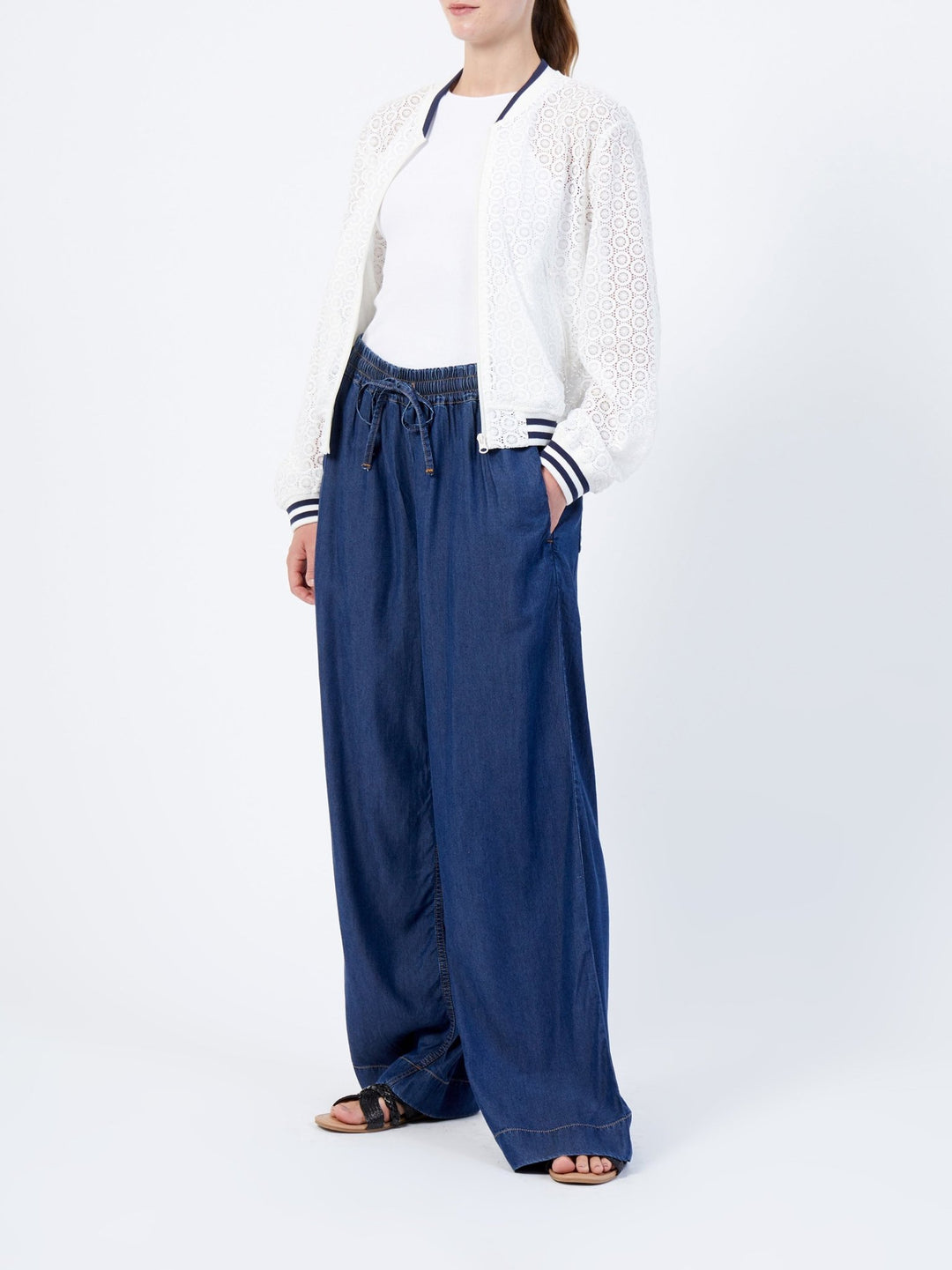 Krista Lace Bomber Summer White - French Connection - My Milou