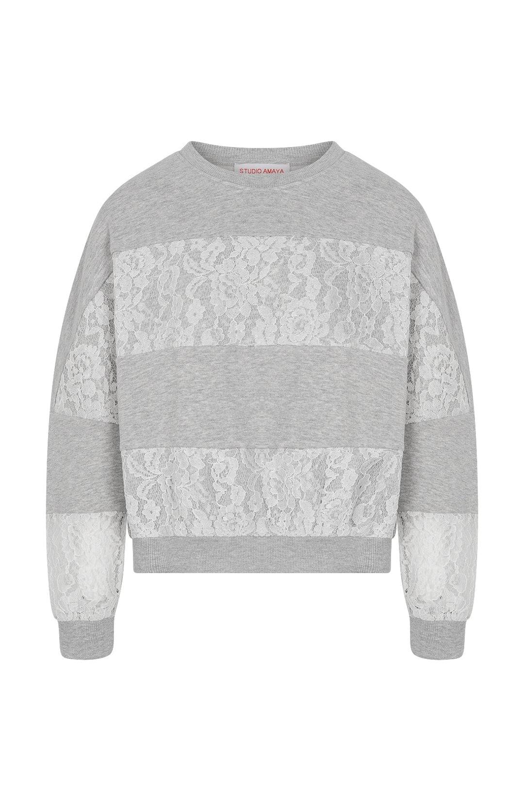 Lace Sweater Grey - AMAYA AMSTERDAM - My Milou