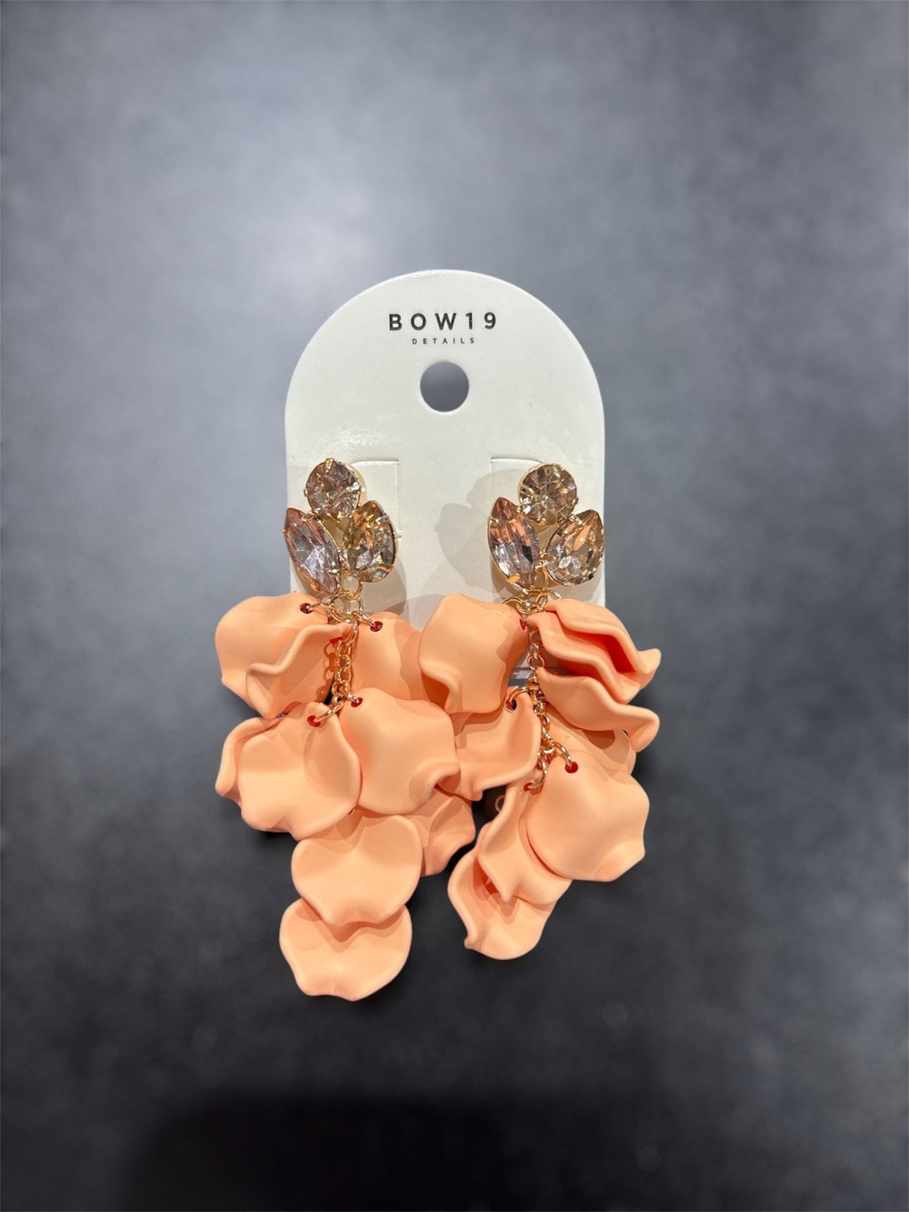 Leaf Stone Korvakorut Peach - BOW19 - My Milou
