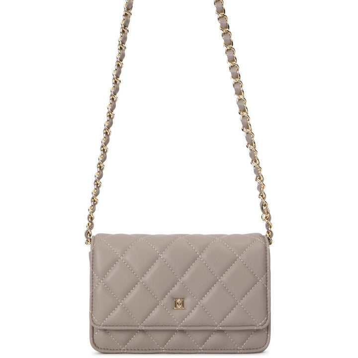 DARK Department Leather Quilted Mini pieni nahkalaukku Taupe