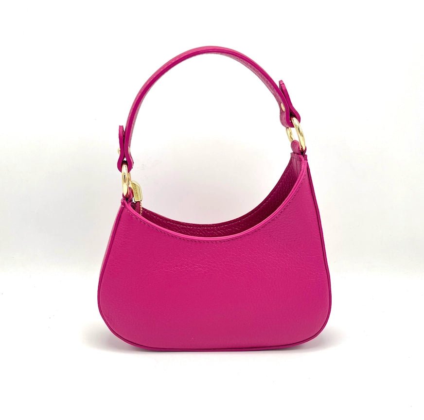 Leather Shoulder Bag Mini Fuchsia - My Milou - My Milou