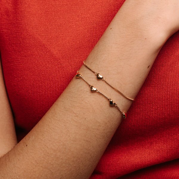 Little Hearts Rannekoru Gold - Sparv - My Milou