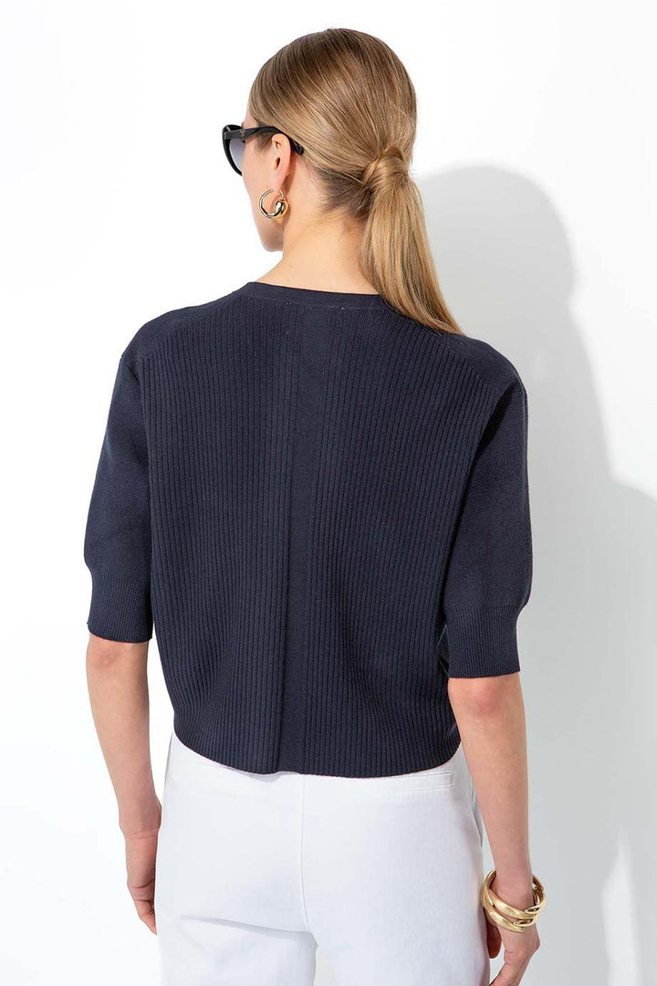 Lyhythihainen Neule Navy - CATNOIR - My Milou