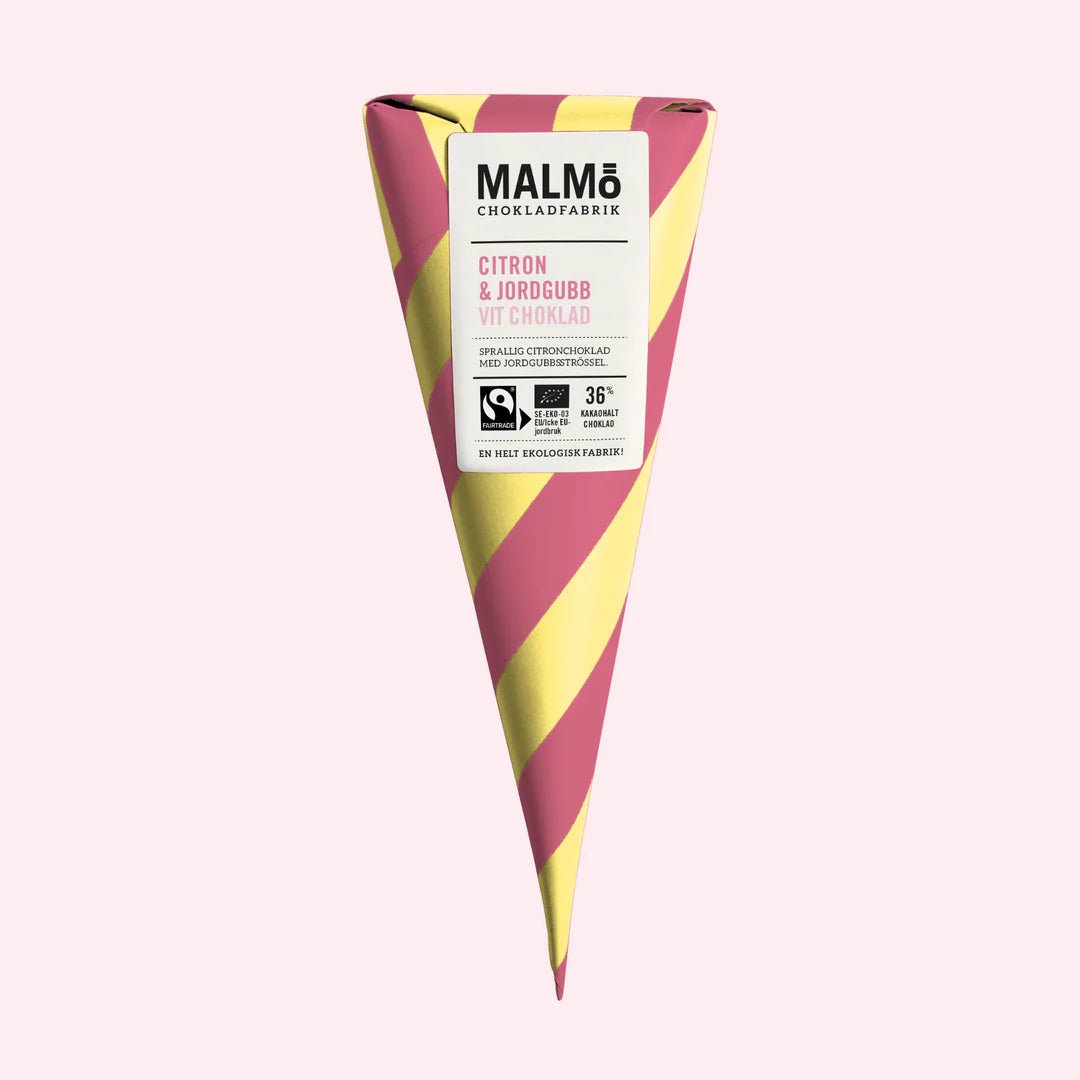 Malmö Chokladfabrik Suklaakartio Sitruuna & mansikka - Malmö Chokladfabrik - My Milou