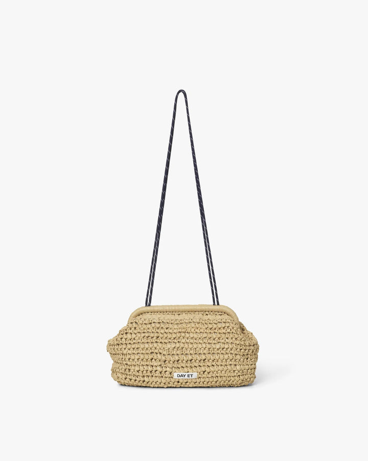 Medium Paper Crochet Clutch Coriander Beige - DAY ET - My Milou