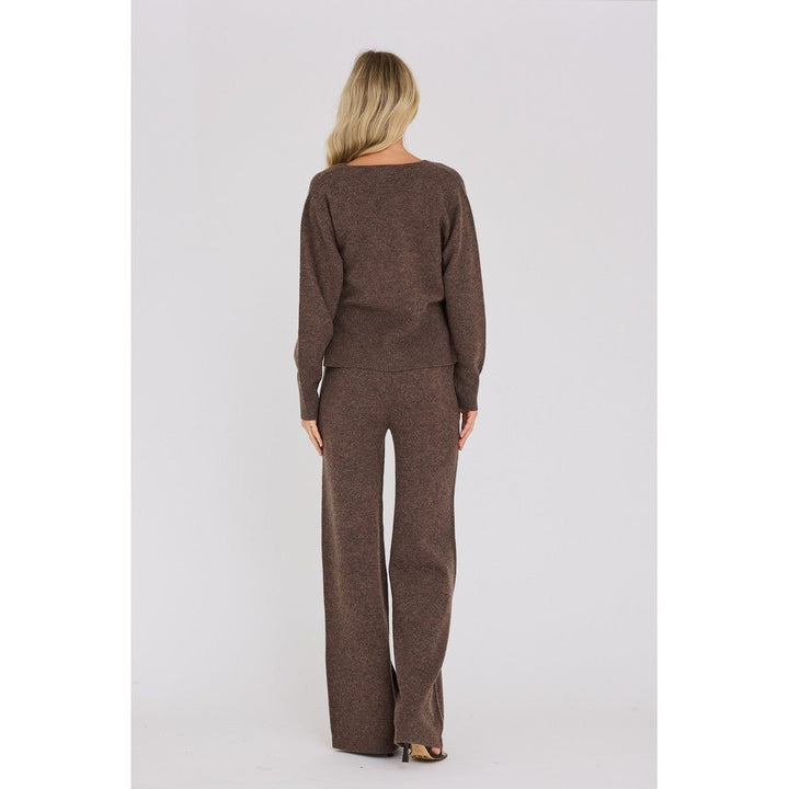 Merino Wrap Neulepusero Brown - A-VIEW - My Milou