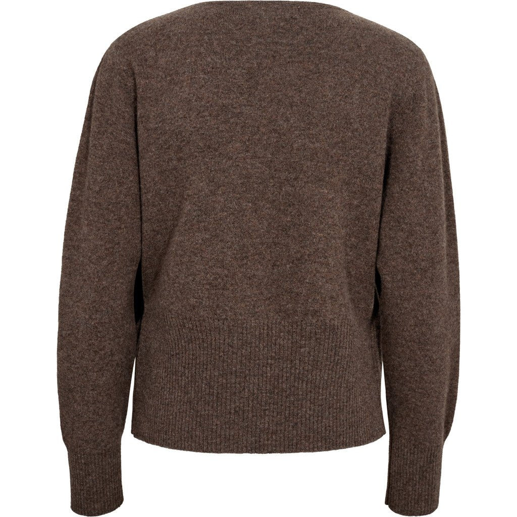 Merino Wrap Neulepusero Brown - A-VIEW - My Milou