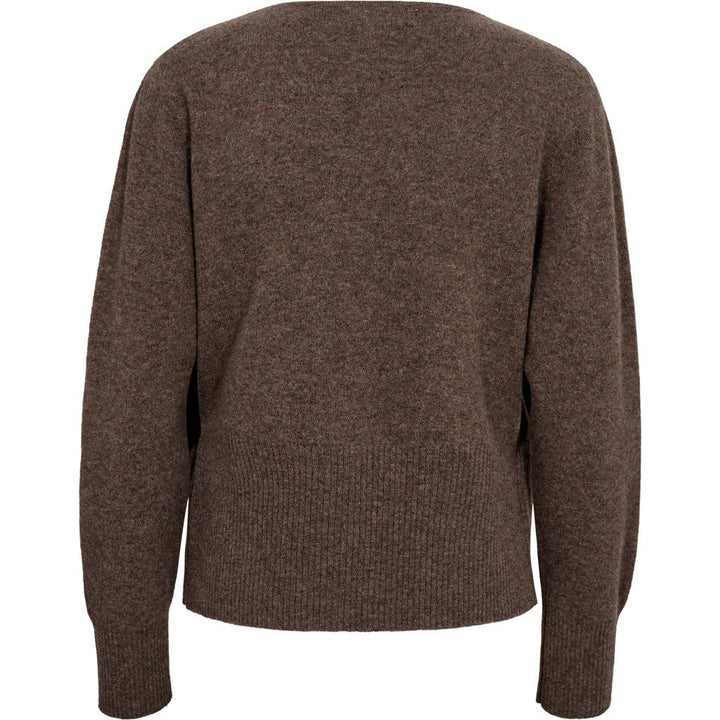 Merino Wrap Neulepusero Brown - A-VIEW - My Milou